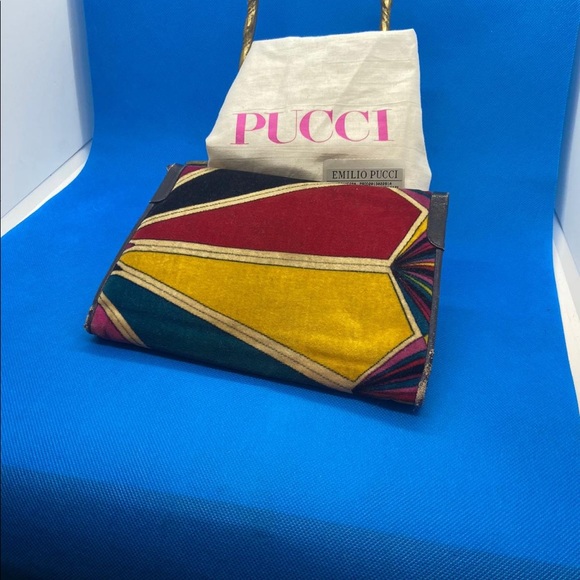 Emilio Pucci: Velvet Women's Clutch, Vintage, 1960s - Picture 9 of 13